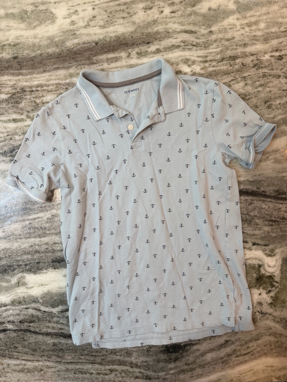 Old Navy Youth Light Blue Anchor Polo
Boys Large (10-12)